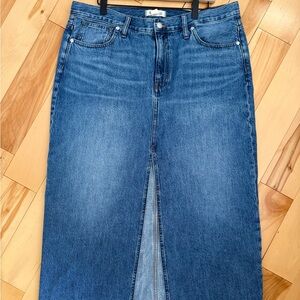 Madewell Classic Blue Denim Skirt